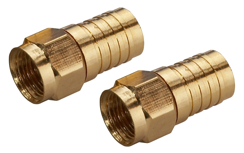 ZENITH Zenith VA1002RG6WC Crimp-On Connector, Female Connector, Gold