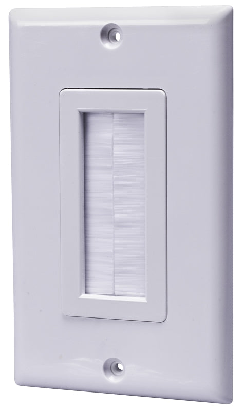 ZENITH Amerelle VWPTBRW Wallplate, 1 -Gang, Plastic, White, Screw Mounting AUTOMOTIVE ZENITH