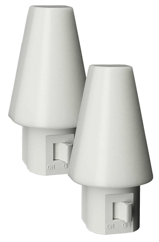 WESTEK AmerTac Tipi Series NL-TIPI-F2 Night Light, 1.6 in W x 1.45 in D x 3.15 in H Dimensions, White Fixture, 120 V, 60 Hz ELECTRICAL WESTEK