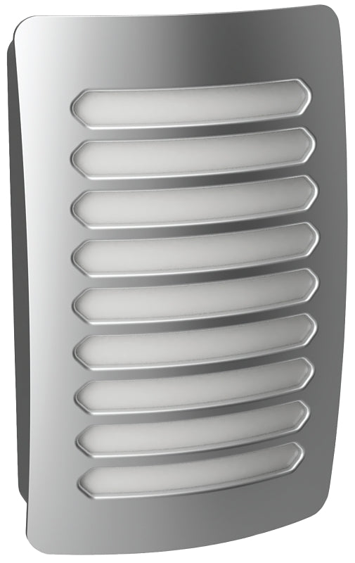 WESTEK AmerTac Louver Decoplug NL-DPLV-N Night Light, 2.75 in W x 1.35 in D x 4.5 in H Dimensions, Nickel Fixture, 120 V, 0.9 W ELECTRICAL WESTEK