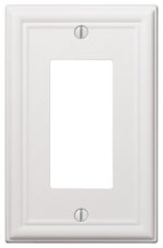 AMERELLE Amerelle 149RW Wallplate, 4-7/8 in L, 3-1/8 in W, 1-Gang, Steel