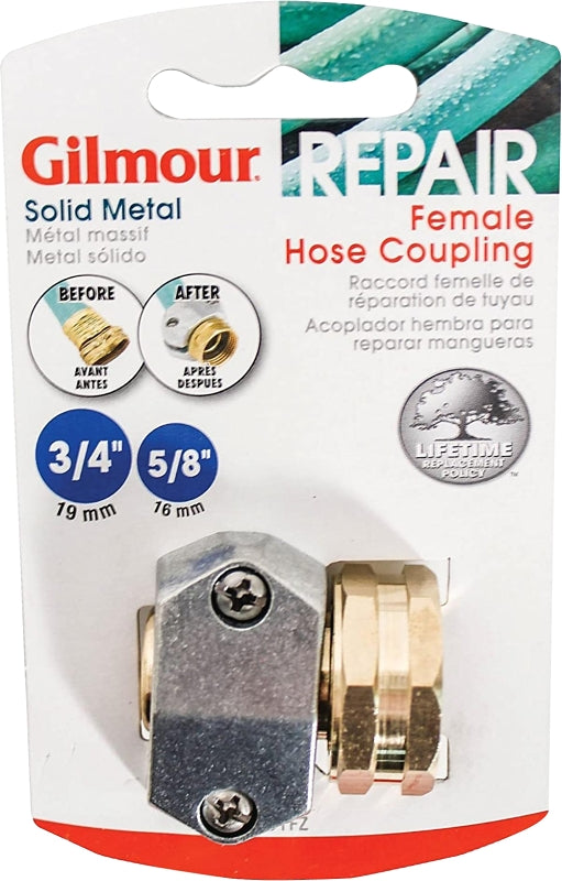 GILMOUR MFG Gilmour 801014-1001 Hose Mender Coupler, Female, Zinc