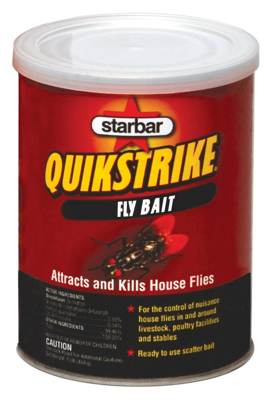 STARBAR Starbar QuikStrike 100508299 Fly Bait, Granular, Fish, 1 lb Can HARDWARE & FARM SUPPLIES STARBAR