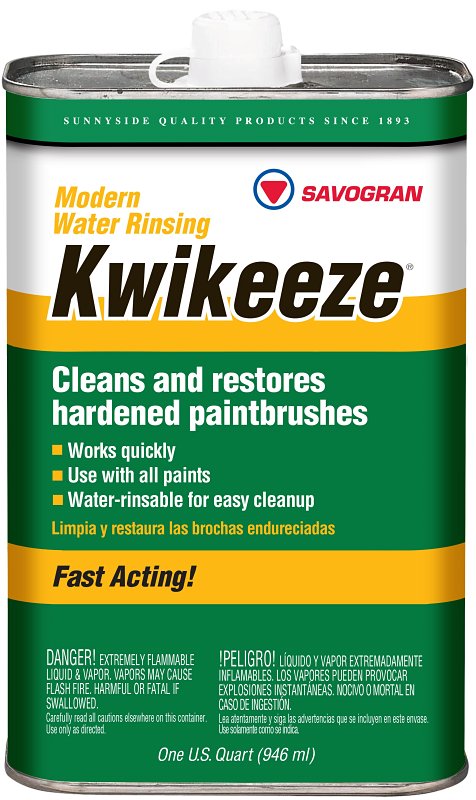 SUNNYSIDE Savogran 1272 Paint Brush Cleaner, Liquid, Aromatic, Clear, 1 qt