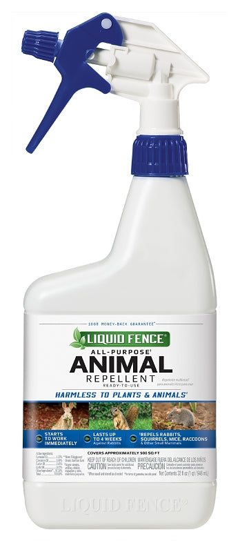LIQUID FENCE Liquid Fence HG-65007 Animal Repellent, 1000 sq-ft Coverage, Pale Yellow LAWN & GARDEN LIQUID FENCE