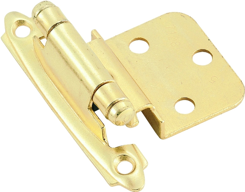 AMEROCK Amerock BP34283/BPR34283 Cabinet Hinge, 3/8 in Inset, Polished Brass