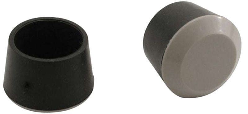 SHEPHERD Shepherd Hardware 9219 Chair Tip, Round, Rubber, Black, 1 in Dia, 1 in H