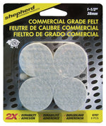 SHEPHERD Shepherd Hardware 6707 Protective Pad, Felt, Beige, 1-1/2 in Dia, Round