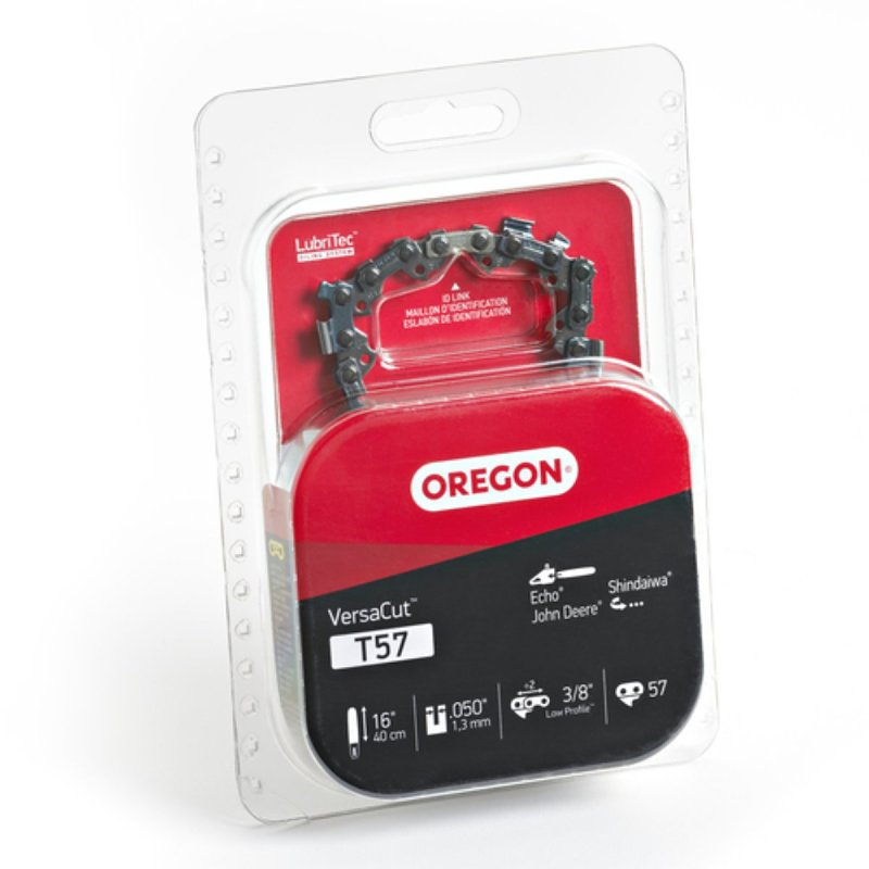 OREGON Oregon VersaCut T57 Chainsaw Chain, 16 in L Bar, 0.05 Gauge, 3/8 in TPI/Pitch, 57-Link OUTDOOR LIVING & POWER EQUIPMENT OREGON