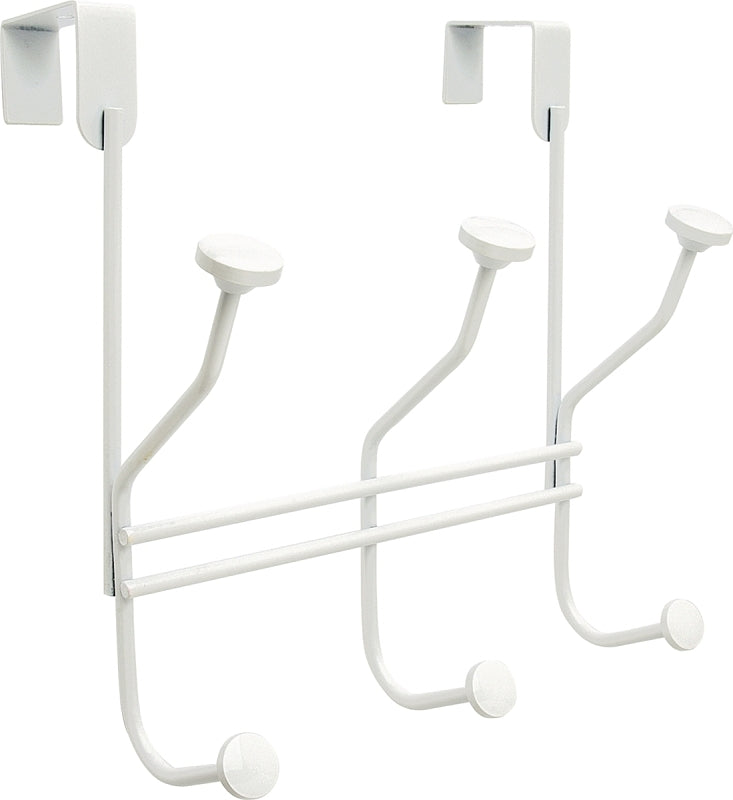 AMEROCK Amerock H55548GW Series Hook, 9-3/4 in L x 9-5/16 in W x 5-1/3 in H Dimensions, White, 3-Hook, Steel HARDWARE & FARM SUPPLIES AMEROCK