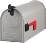 SOLAR GROUP Gibraltar Mailboxes Grayson Series ST100000 Rural Mailbox, 800 cu-in, Steel, Powder-Coated, 7 in W, 20.3 in D, Gray HARDWARE & FARM SUPPLIES SOLAR GROUP