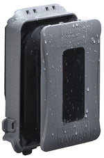 BELL OUTDOOR Bell Outdoor EXTRA DUTY Series ML500G Weatherproof In-Use Cover, 3 in L, 4.04 in W, Polycarbonate/Synthetic Neoprene Rubber