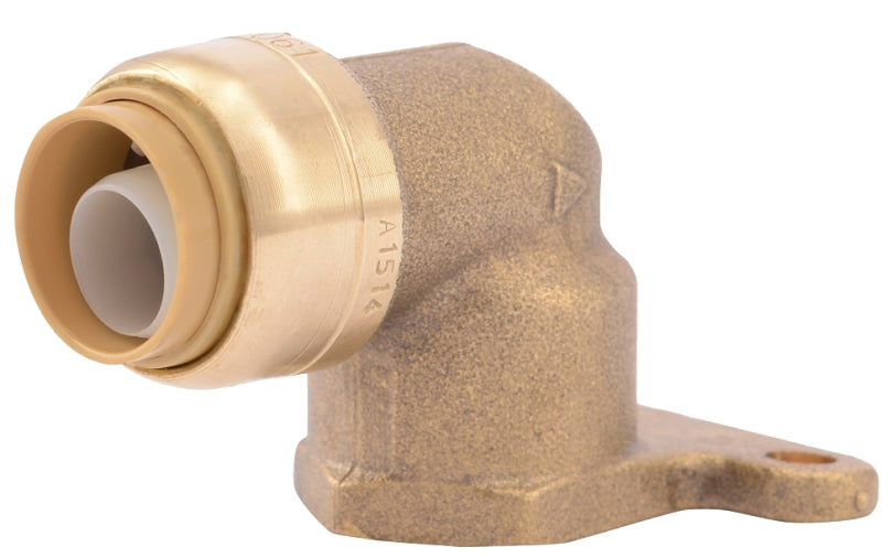 SHARKBITE SharkBite U335LFA Hy-Ear Pipe Elbow, 1/2 in, 90 deg Angle, Brass, 200 psi Pressure PLUMBING, HEATING & VENTILATION SHARKBITE