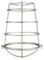 WESTINGHOUSE Westinghouse 85031 Cage Shade, Metal, Brushed Nickel, 6-3/4 in Dia x 8 in H Dimensions ELECTRICAL WESTINGHOUSE