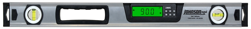 HULTAFORS Johnson 1760-2400 Digital Box Level, 24 in L, 2-Vial, Aluminum TOOLS HULTAFORS