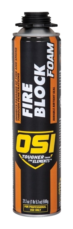 OSI OSI QUAD 2292209 Fire Block Foam, Orange, 24 hr Functional Cure, >41 deg F, 21.1 fl-oz PAINT OSI