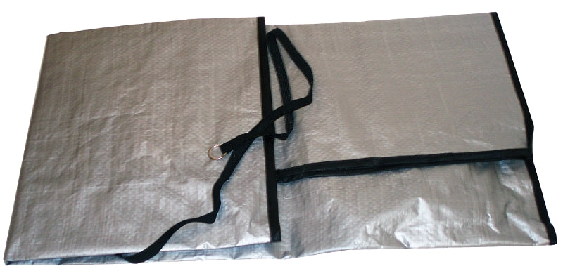 FROST KING Frost King CC32XH Air Conditioner Cover, 34 in L, 34 in W, 9 mil Thick Material, Polyethylene, Silver