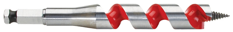 MILWAUKEE Milwaukee 48-13-0373 Ship Auger Bit, 3/8 in Dia, 6 in OAL, Wide Flute, 5/16 in Dia Shank, Hex Shank
