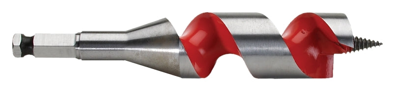 MILWAUKEE Milwaukee 48-13-1253 Ship Auger Bit, 1-1/4 in Dia, 6 in OAL, Wide Flute, 7/16 in Dia Shank, Hex Shank