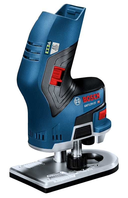 BOSCH Bosch GKF12V-25N Palm Edge Router, 12 V, 1/4 hp, 1/4 in Chuck, 13,000 rpm Spindle