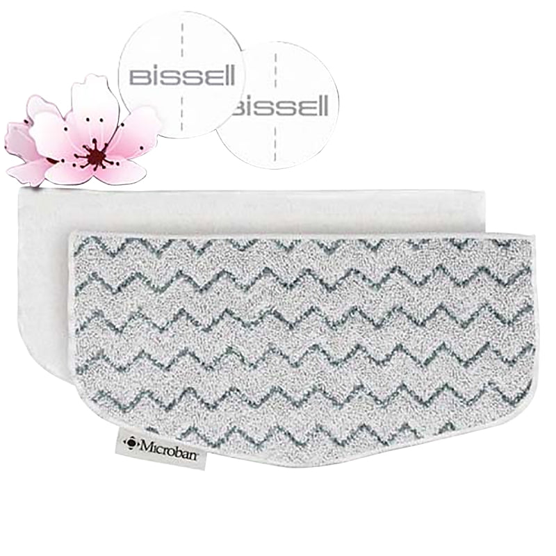 BISSELL Bissell PowerFresh 5938 Mop Pad Kit, Microfiber Cloth, Machine Washable: Yes
