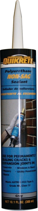 QUIKRETE Quikrete 8660-11 Non-Sag Sealant, Gray, 10.1 oz Caulking Tube PAINT QUIKRETE