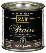ZAR ZAR 13506 Wood Stain, Black Caviar, Liquid, 0.5 pt