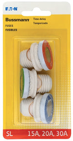 BUSSMANN Bussmann BP/SL-A Plug Fuse, 15 to 30 A, 125 V, 10 kA Interrupt, Time Delay Fuse ELECTRICAL BUSSMANN