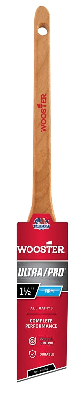 WOOSTER BRUSH Wooster 4181-1 1/2 Paint Brush, 1-1/2 in W, 2-3/16 in L Bristle, Nylon/Polyester Bristle, Sash Handle PAINT WOOSTER BRUSH