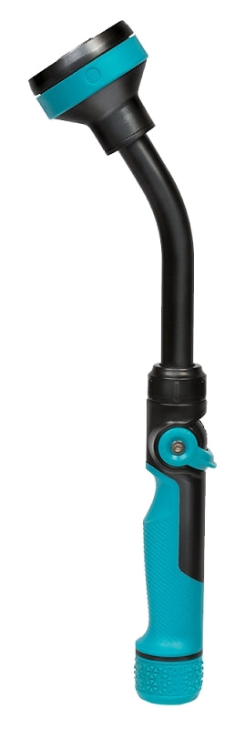 GILMOUR MFG Gilmour 820432-1001 Watering Wand, Swivel Inlet, 5 -Spray Pattern, Shower, Zinc, Teal, 14 in L Wand