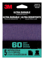 3M 3M 27364 Sandpaper Sheet, 2 in W, 2 in L, 60 Grit, Aluminum Oxide/Ceramic Abrasive, Cloth Backing TOOLS 3M