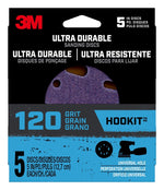 3M 3M 27259 Power Sanding Disc, 5 in Dia, 120 Grit, Medium, 5-Hole, 8-Hole, Ceramic Abrasive TOOLS 3M