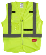 MILWAUKEE Milwaukee 48-73-5022 High-Visibility Safety Vest, L, XL, Regular, Unisex, Fits to Chest Size: 42 to 46 in