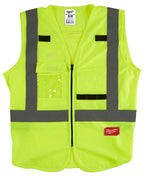 MILWAUKEE Milwaukee 48-73-5021 High-Visibility Safety Vest, S, M, Regular, Unisex, Fits to Chest Size: 38 to 42 in