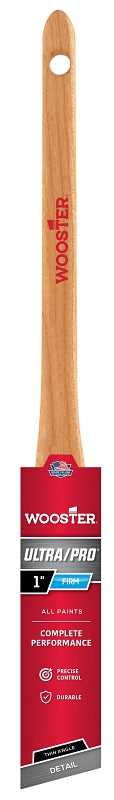 WOOSTER BRUSH Wooster 4181-1 Paint Brush, 1 in W, Nylon/Polyester Bristle, Angle Sash Handle PAINT WOOSTER BRUSH