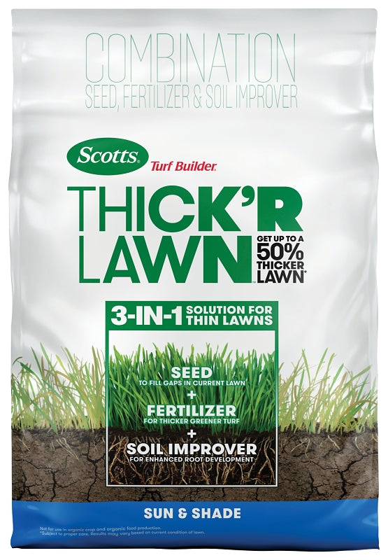 SCOTTS Scotts 30156 Thick'R Lawn Grass Seed, 12 lb Bag