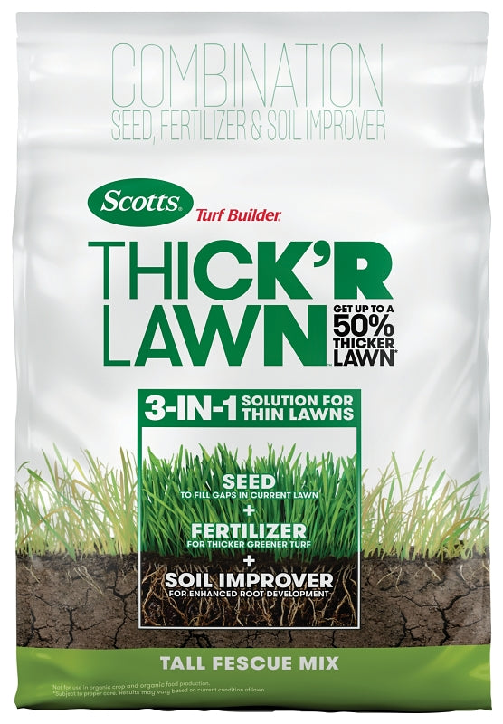 SCOTTS Scotts 30073 Thick'R Lawn Tall Fescue Mix Grass Seed, 12 lb Bag