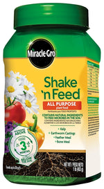 MIRACLE-GRO Miracle-Gro Shake 'n Feed 3001801 All-Purpose Plant Food, 1 lb, Solid
