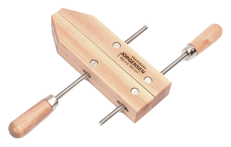 PONY Pony 1 Classic Adjustable Handscrew, 300 lb Clamping, 6 in Max Opening Size, 5 in D Throat, Wood Body, Silver Body TOOLS PONY