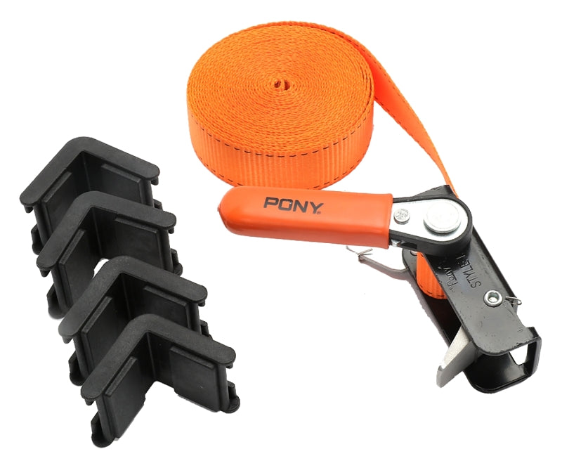 PONY Pony 1215 Band Clamp, Nylon/Steel Body, Black Body TOOLS PONY