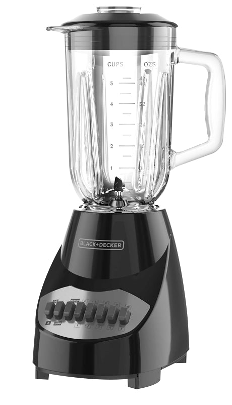BLACK & DECKER Black+Decker BL2010BG Countertop Blender, 40 oz Bowl, 550 W, 10-Speed, Plastic, Black, Glass Bowl APPLIANCES & ELECTRONICS BLACK & DECKER