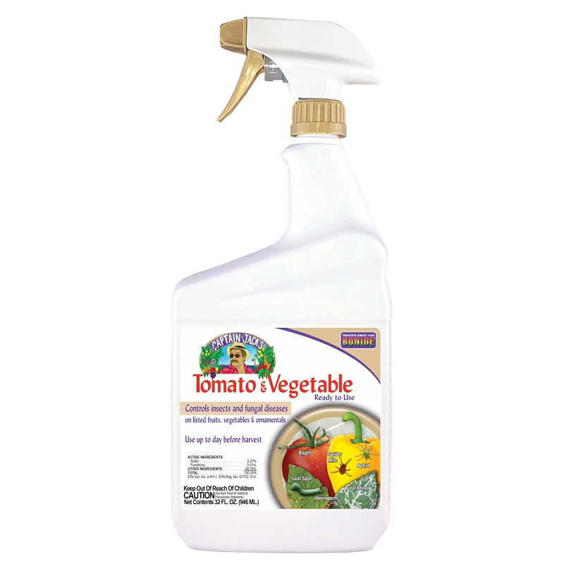 BONIDE Bonide 688 Tomato and Vegetable, Liquid, Spray Application, 1 qt Bottle LAWN & GARDEN BONIDE