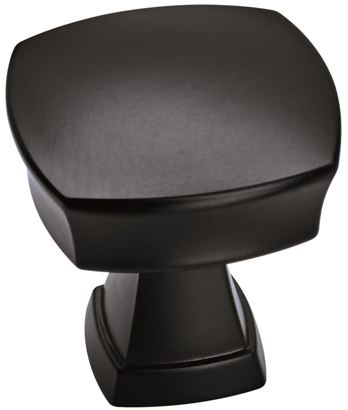 AMEROCK Amerock Stature Series BP11287FB Cabinet Knob, 1-1/4 in Projection, Zinc, Matte Black