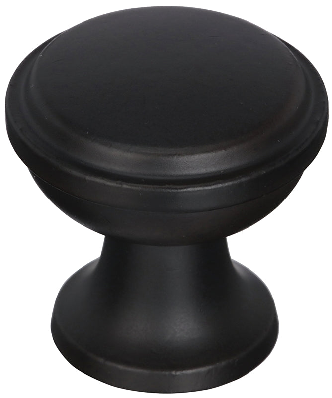 AMEROCK Amerock Westerly Series BP53718BBR Cabinet Knob, 1-3/16 in Projection, Zinc, Black Bronze