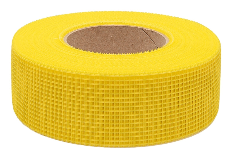 TOOLPRO Toolpro TP03385 Mesh Tape, Self-Adhesive, 300 ft L, 1-7/8 in W, Fiberglass, Yellow