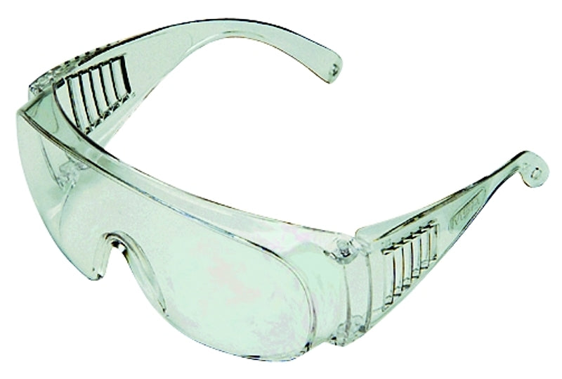 BOSS MFG Safety Works 817691 Over-the-Glass Safety Glasses, Clear Frame