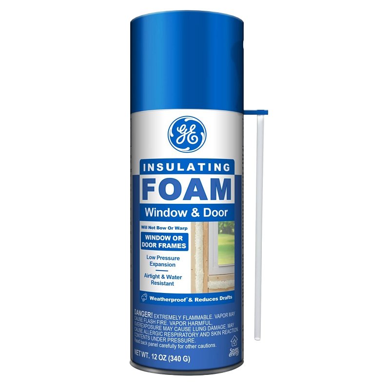 HENKEL CONSUMER ADHESIVES GE 2744170 Window & Door Foam, Pale Yellow, 24 hr Functional Cure, 41 to 86 deg F, 12 fl-oz Aerosol Can PAINT HENKEL CONSUMER ADHESIVES