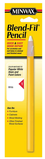 MINWAX Minwax Blend-Fil 110116666 Pencil, White, Works on: Wood