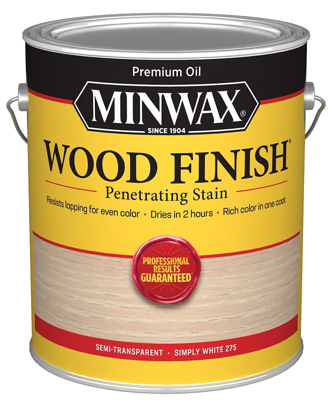 MINWAX Minwax 711520000 Wood Stain, Simply White, Liquid, 1 gal