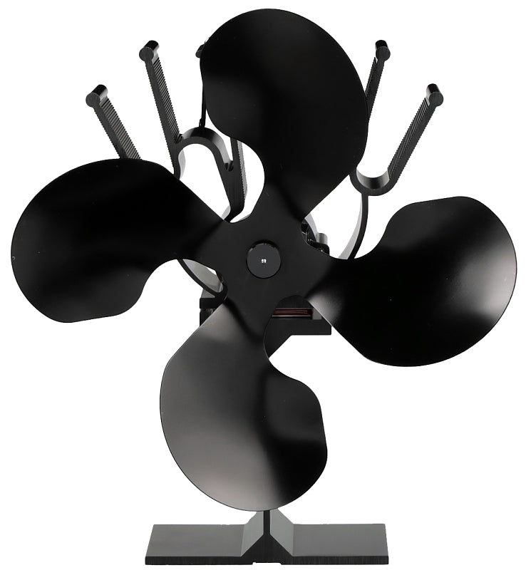 ASHLEY Ashley Hearth Miracle Heat MH4 4-Blade Thermoelectric Fan, Aluminum